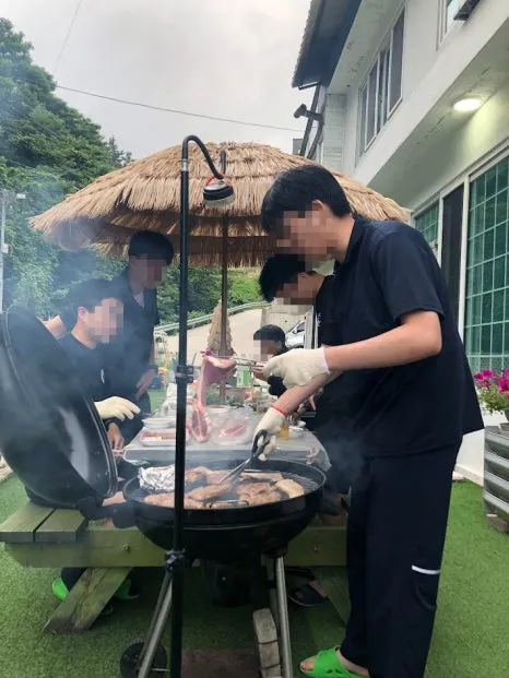 바베큐 풍경
