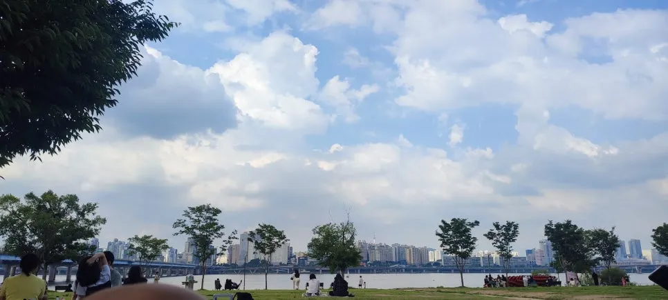 한강 풍경과 남산타워